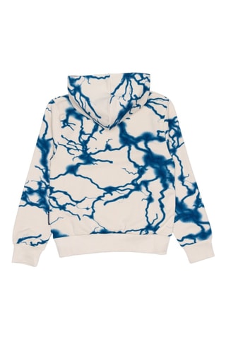 Conjunto sweat com capuz e calças de treino - Branco e preto