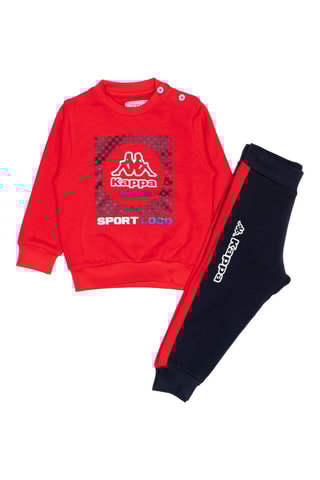 Ensemble sweat et jogging - Rouge et bleu foncé