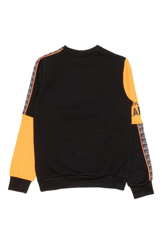 Conjunto sweat e calças de treino - Preto e laranja