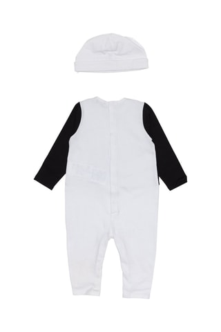 Grenouillère et bonnet - Blanc et noir