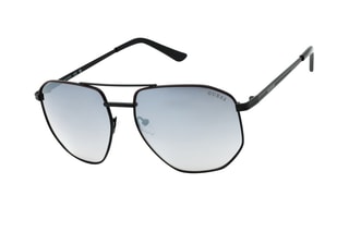 Zonnebril Heren - Zwart Spiegelende Glazen - Categorie 3 - Guess Factory