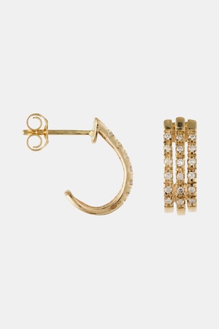 Boucles d’oreilles Galery - Or jaune et diamants