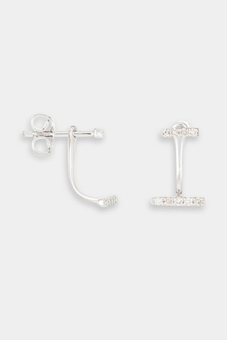 Boucles d’oreilles Pyrrha - Or blanc et diamants