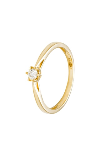 Solitaire Envoûtant - Or jaune et diamant