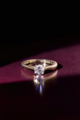 Solitaire Impérial - Or jaune et diamant