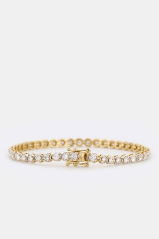Bracelet rivière - Or jaune et diamants