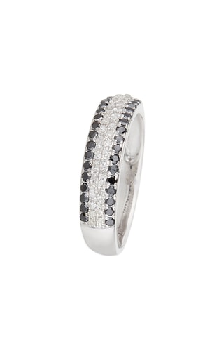 Bague - Or blanc, diamants et diamants