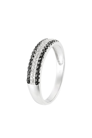 Bague - Or blanc, diamants et diamants