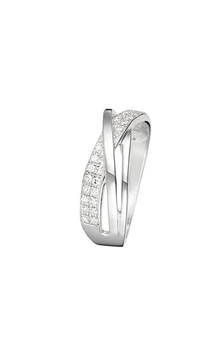 Bague Ruban d'amour - Or blanc et diamants