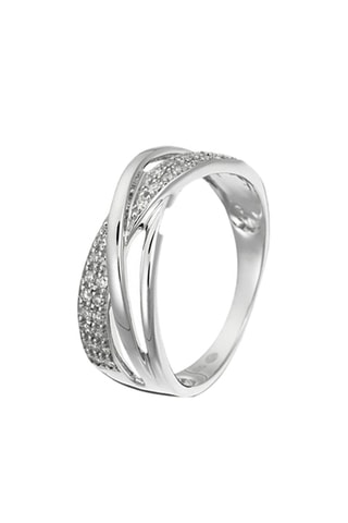 Bague Ruban d'amour - Or blanc et diamants