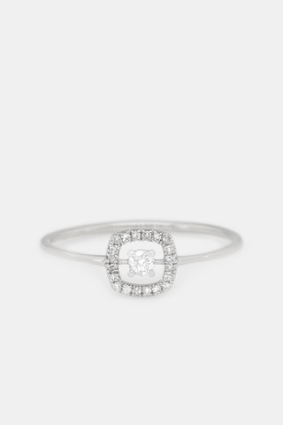 Bague Carré Eblouissant - Or blanc et diamants