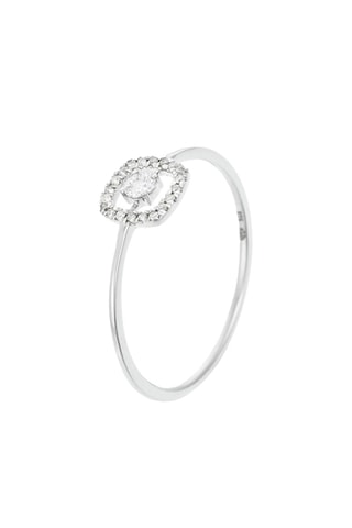Bague Carré Eblouissant - Or blanc et diamants