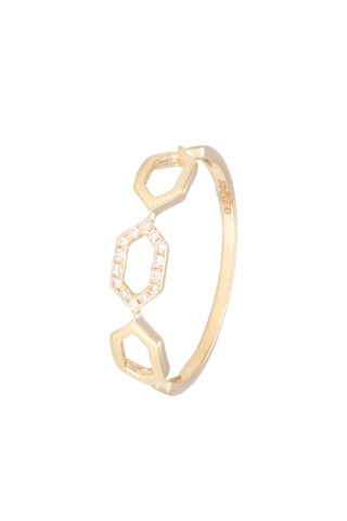 Bague Sia - Or jaune et diamants