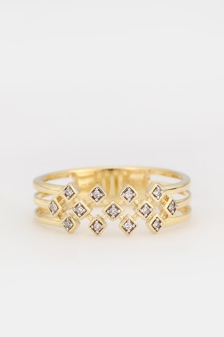 Bague Lindsey - Or jaune et diamants 0,05 carat