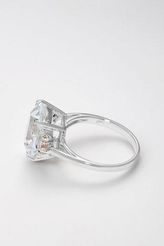 Bague Elif - Or blanc, topazes et diamants