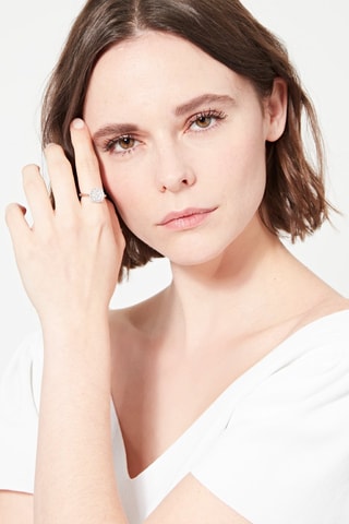 Bague Dandelion - Or blanc et diamants