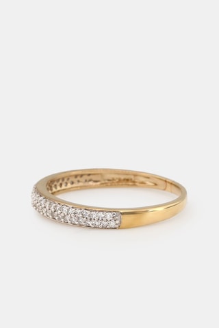 Bague Alliance Granité - Or jaune et diamants