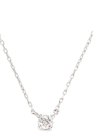 Collier Solitaire - Or blanc et diamant
