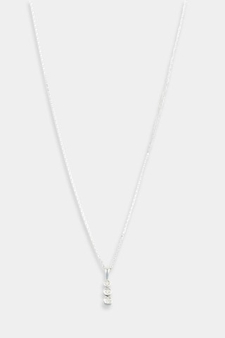 Pendentif Mini trilogy - Or blanc et diamants
