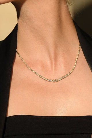 Collier Rivière - Or jaune et diamants