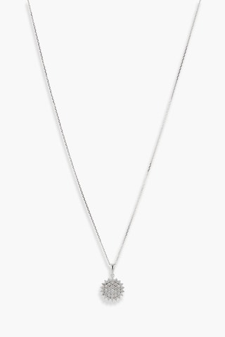 Pendentif Floralia - Or blanc et diamants