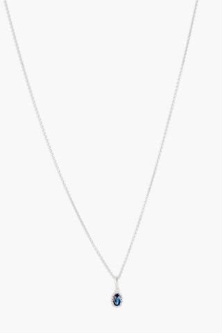 Pendentif Magnifique Saphir - 
Or blanc, saphir et diamants