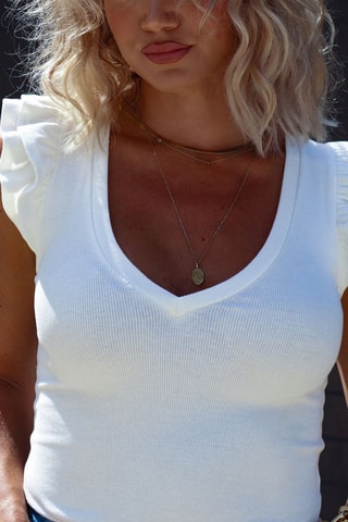 Camisola de alças - Branco