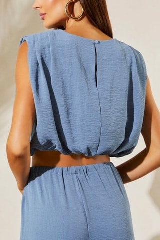 Crop top - Azul lavanda