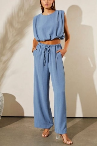 Crop top - Azul lavanda
