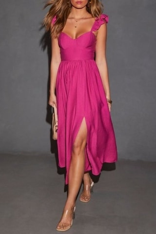 Vestido comprido - Fúcsia