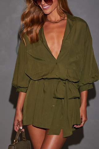 Vestido curto - Verde