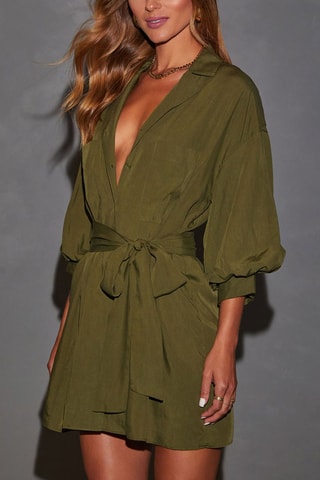 Vestido curto - Verde