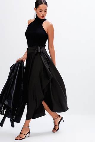 Vestido assimétrico Preto