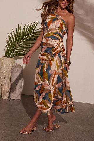 Vestidos midi e vestido assimétrico - Laranja