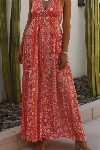 Vestido comprido - Laranja