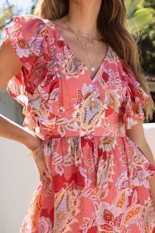 Vestido midi Rosa