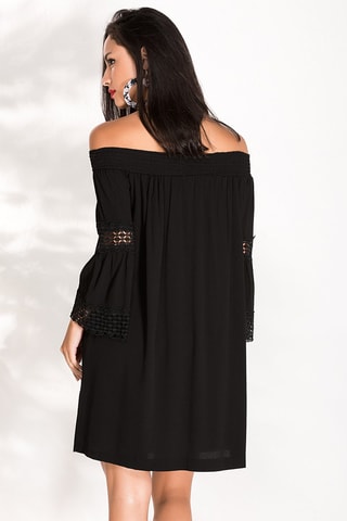 Vestido direito Preto