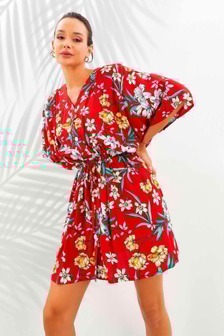 Vestido curto Vermelho