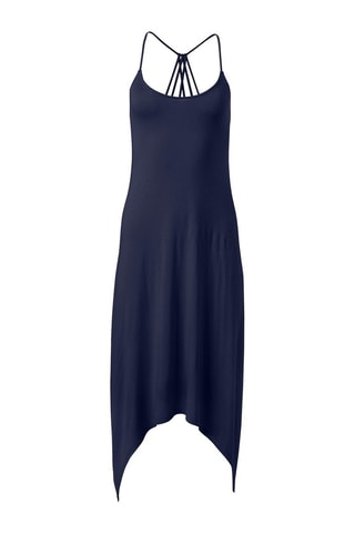 Vestido assimétrico Azul-marinho