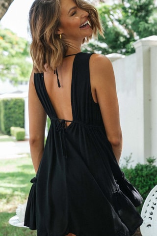 Vestido estilo patinadora Preto