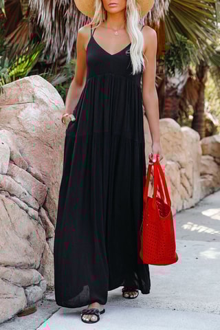 Vestido comprido Preto
