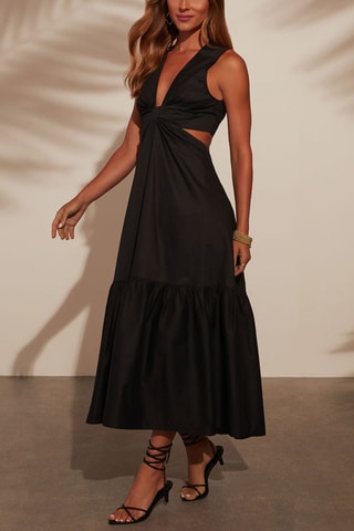 Vestido midi - Preto