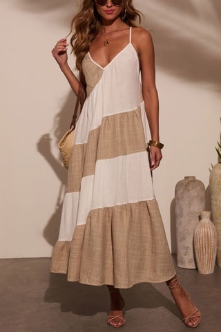 Vestido comprido - Cru