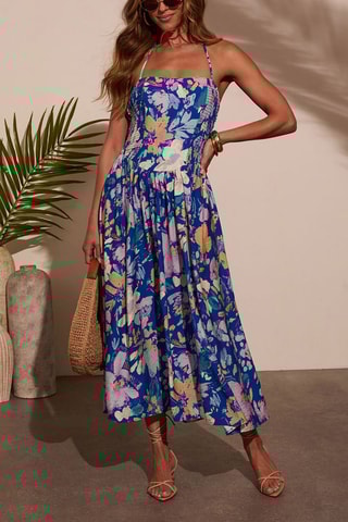Vestido comprido - Azul