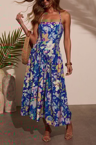 Vestido comprido - Azul