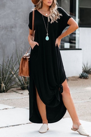 Vestido comprido - Preto