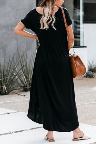Vestido comprido - Preto