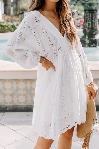 Vestido estilo patinadora - Branco