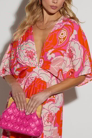 Vestido comprido - Coral