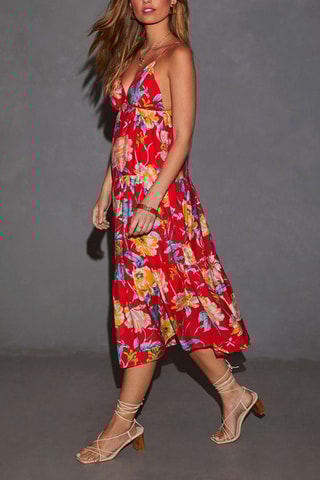 Vestido midi - Vermelho